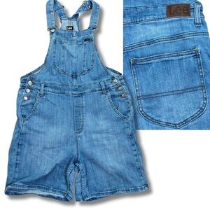 LEE Vintage 90s Y2K denim shortalls short overalls jean M